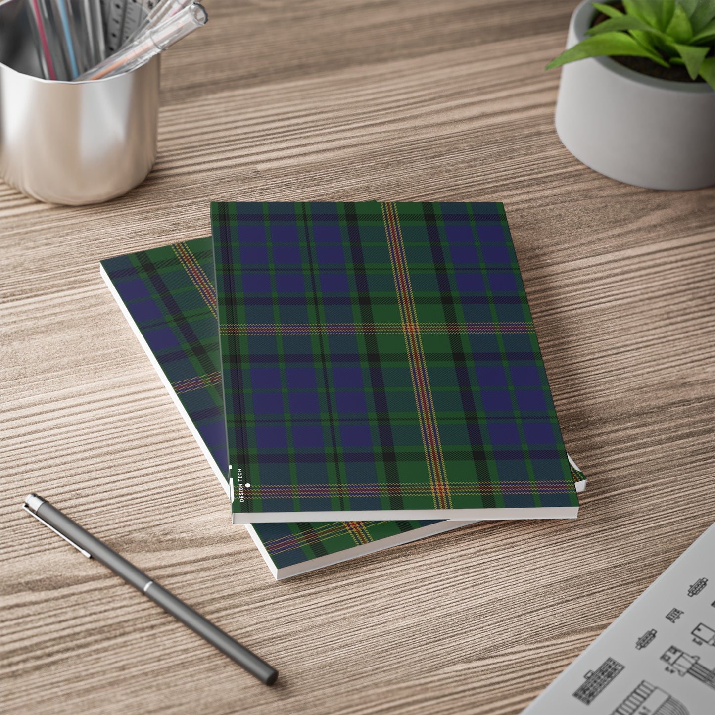 دفتر ملاحظات A5 من تصميم Scottish Tartan - Maitland