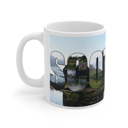 Eilean Donan Castle Scotland Photo Mug, Coffee Cup, Tea Cup, Scottish Art, Scottish Landmarks, Scottish Nature, White