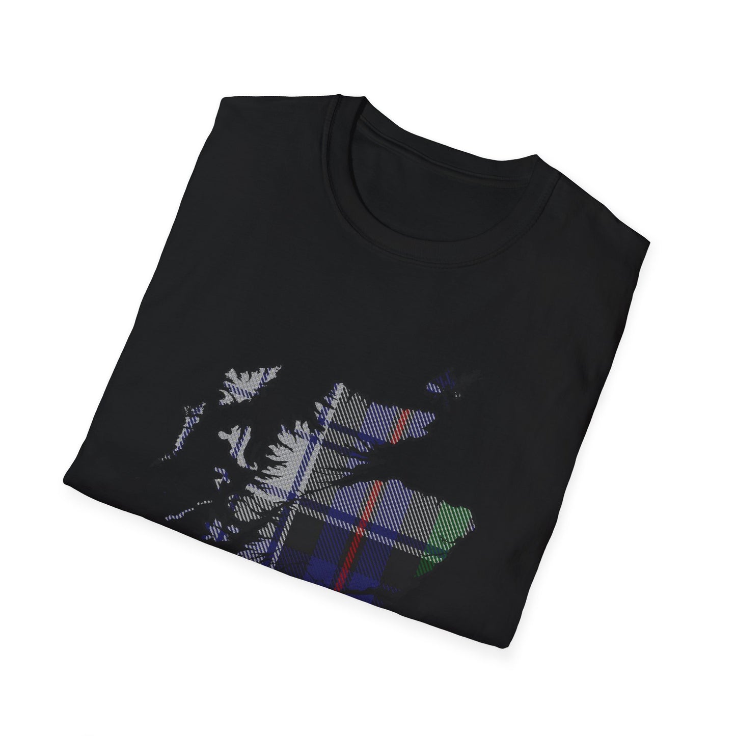 Tartan Ecosse Carte Softstyle T-Shirt Unisexe - Argyle Dress Tartan Tee 