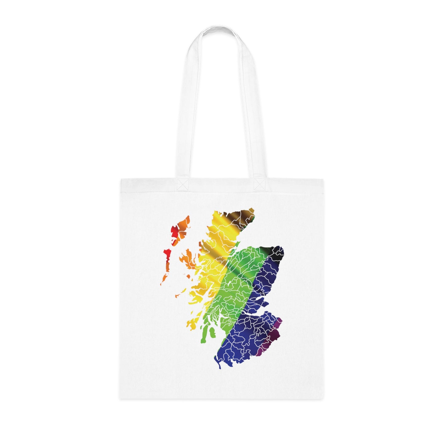 Scotland Pride Flag Clan Map Cotton Tote Bag