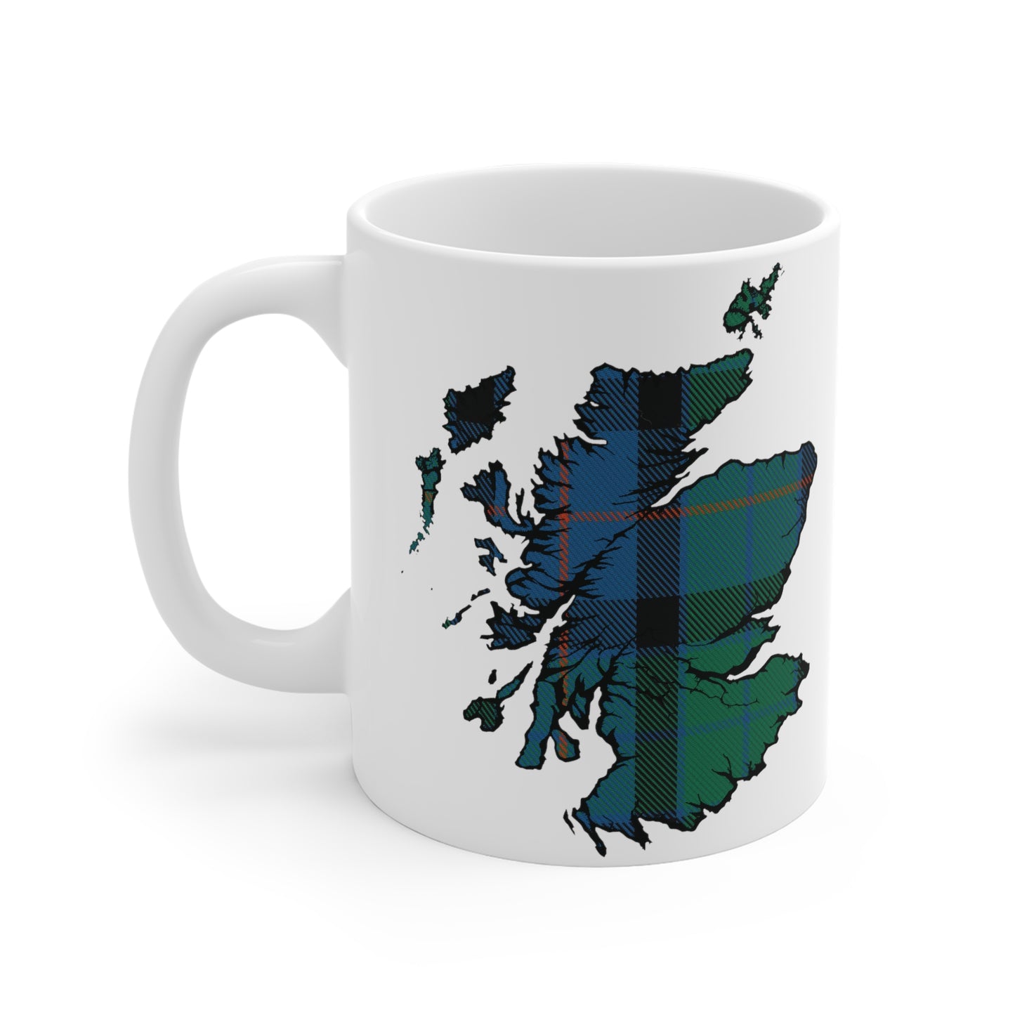 Tasse de carte de tartan d’Écosse - Tartan de fleur d’Écosse, différentes tailles 