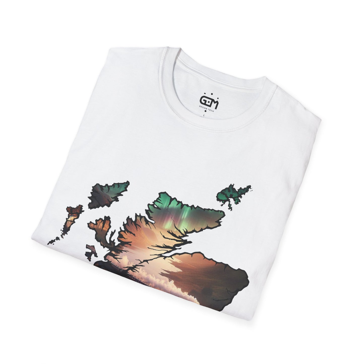 Glenfinnan Viaduct Scotland Map Softstyle T-Shirt, Unisex Tee, Scotland Shirt, Scottish Landmark, Nature, Scenery, Various Colours