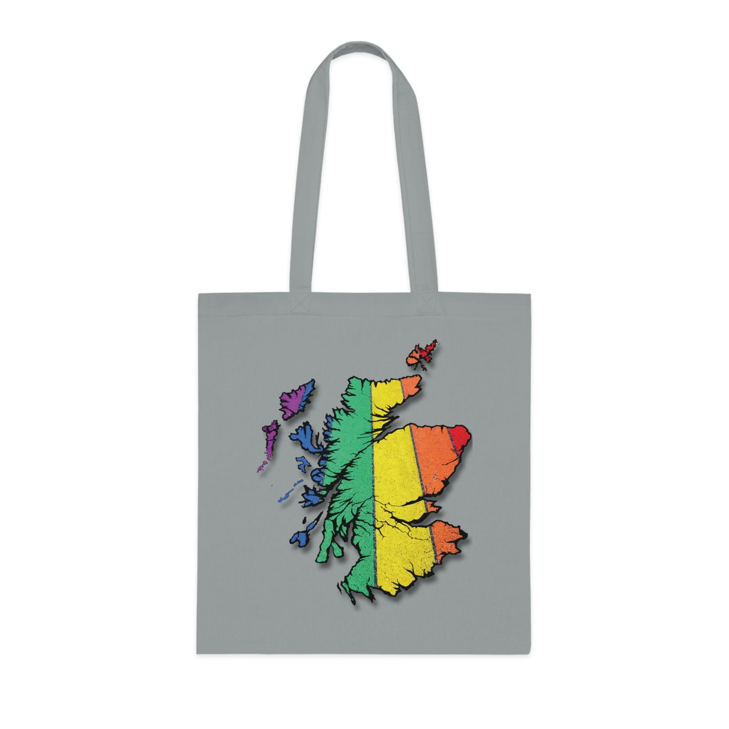 Scotland Pride Road Map Cotton Tote Bag