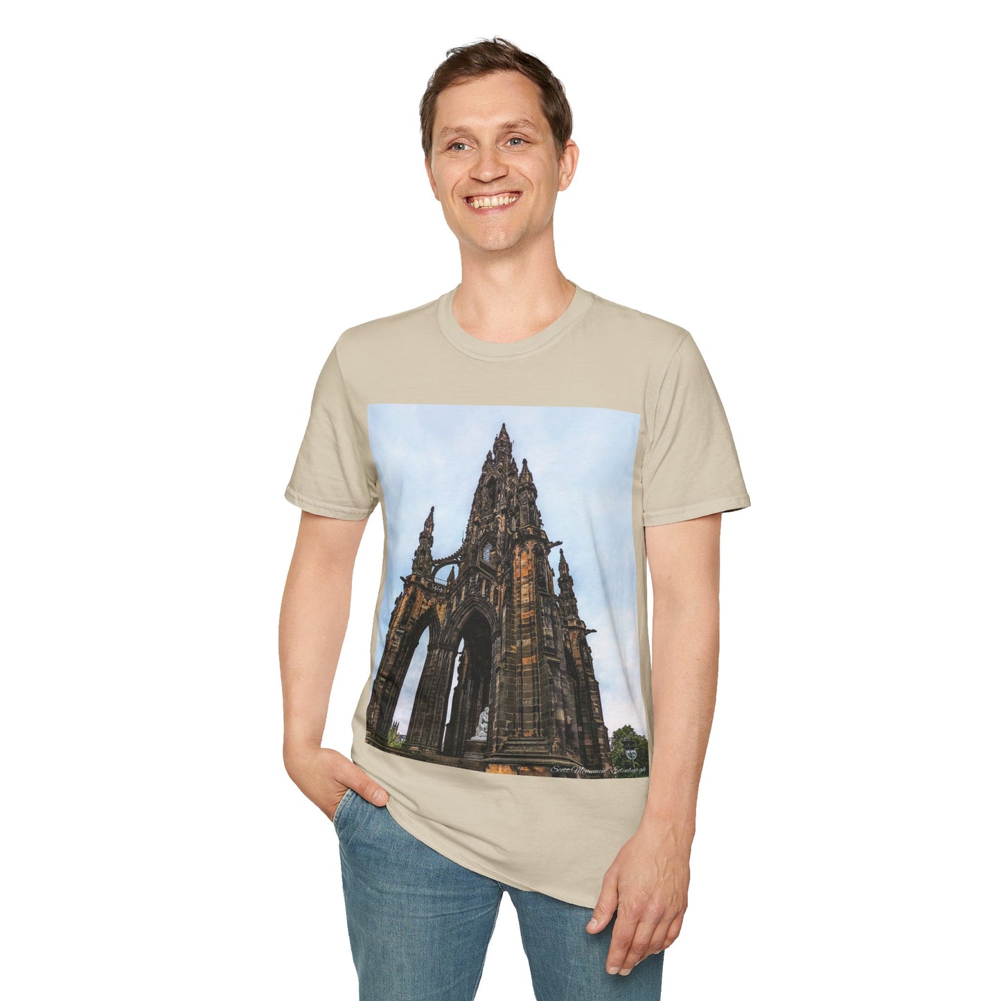 Scott Monument Photo Softstyle T-Shirt, Unisex Tee, Various Colours