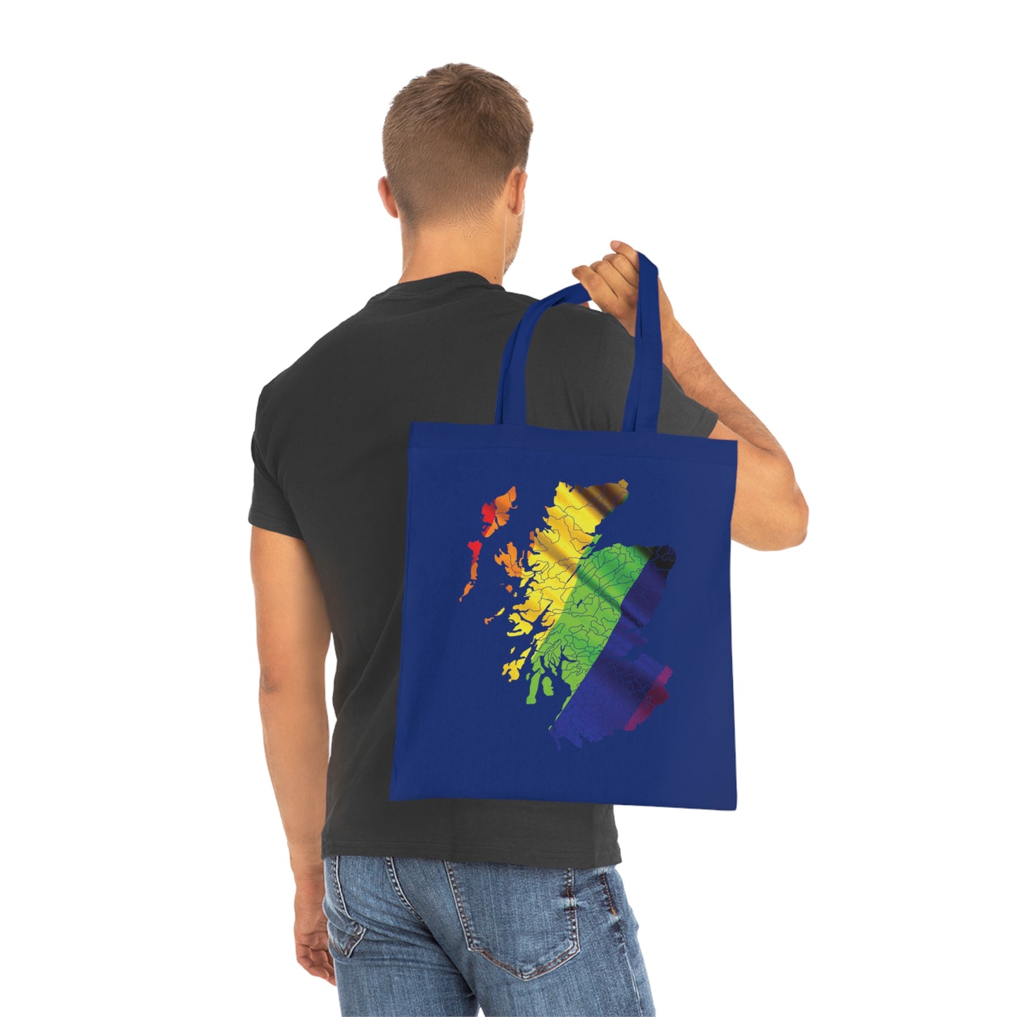 Scotland Pride Flag Clan Map Cotton Tote Bag