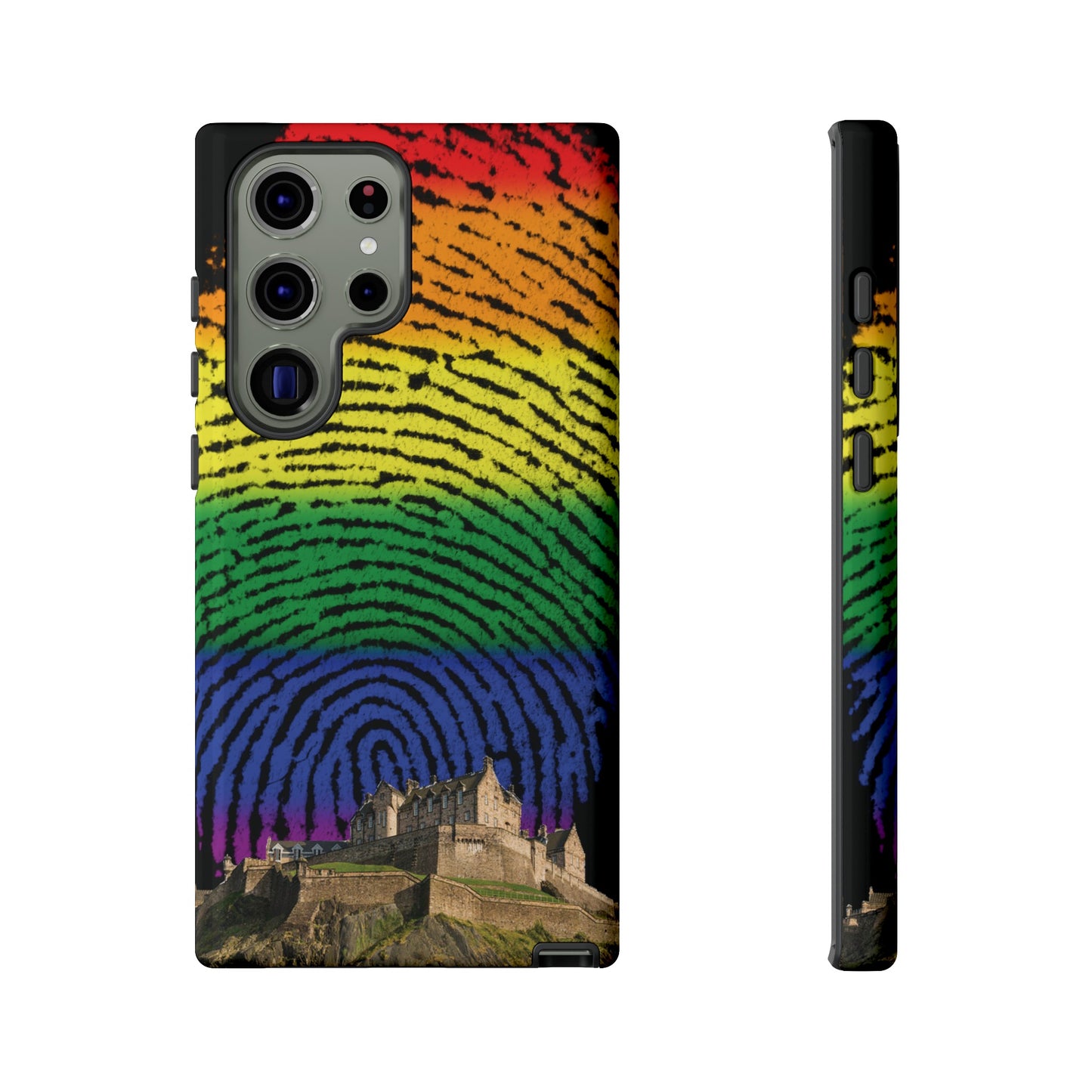 Edinburgh Castle Pride Phone Case - Fingerprint, Various