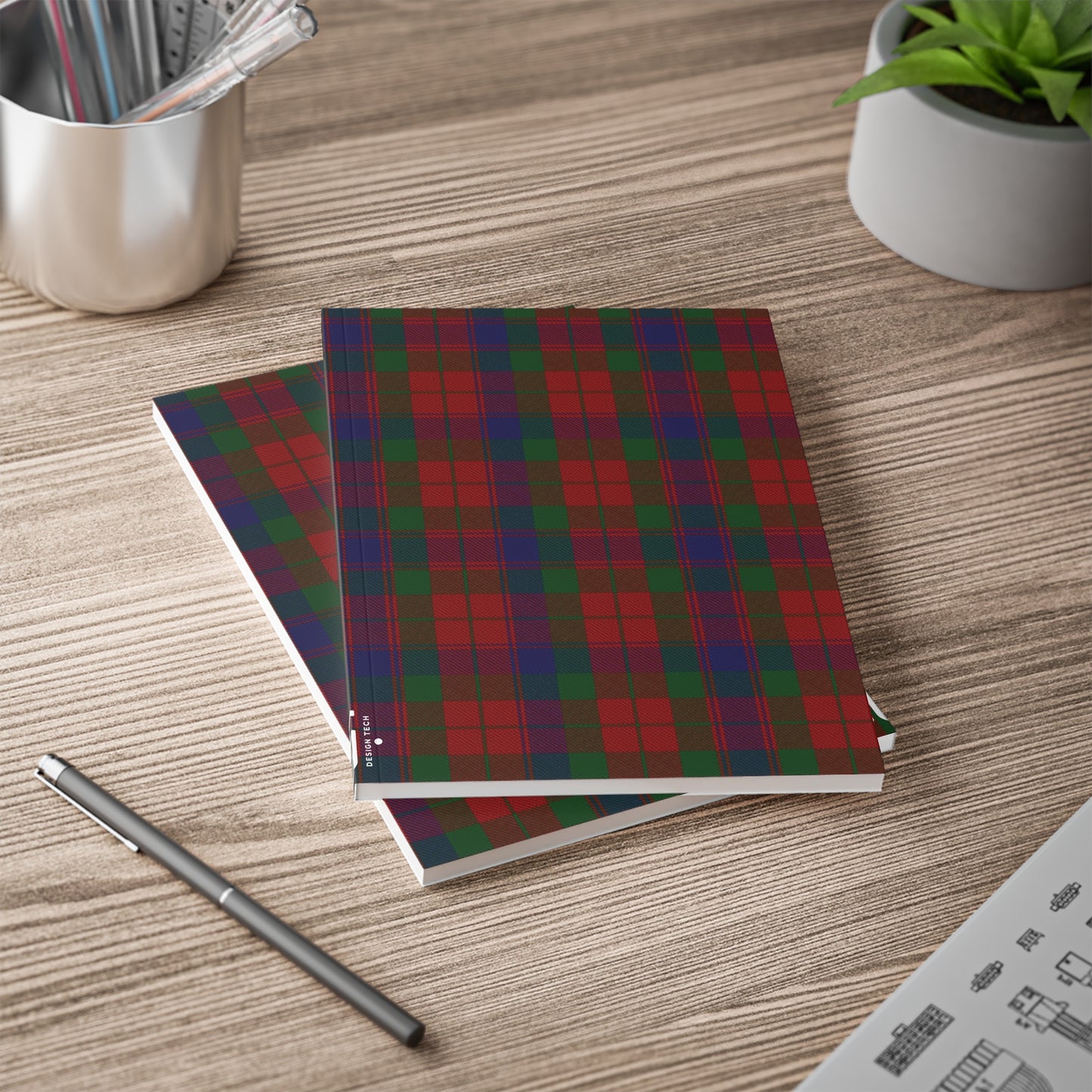 Scottish Tartan Softcover A5 Notebook - Fraser Clan