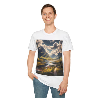 Glen Coe - Highlands Softstyle T-Shirt, Unisex Tee, Scottish Landmarks, Various Colours