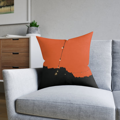 Coussins carrés Scotland Art Silhouette : différentes tailles