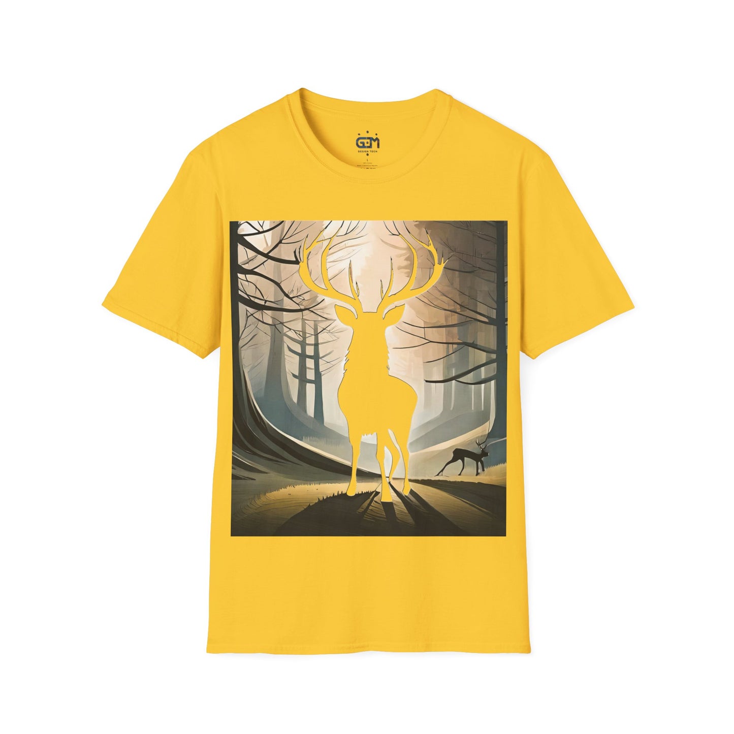 Stag Silhouette Softstyle T-Shirt, Unisex Tee, Scottish Scenery, Various Colours